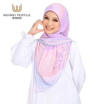 essential chiffon hijab black square