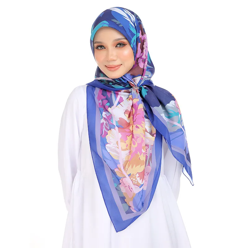 how to wrap a satin head scarf