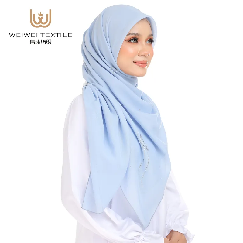 solid chiffon hijab