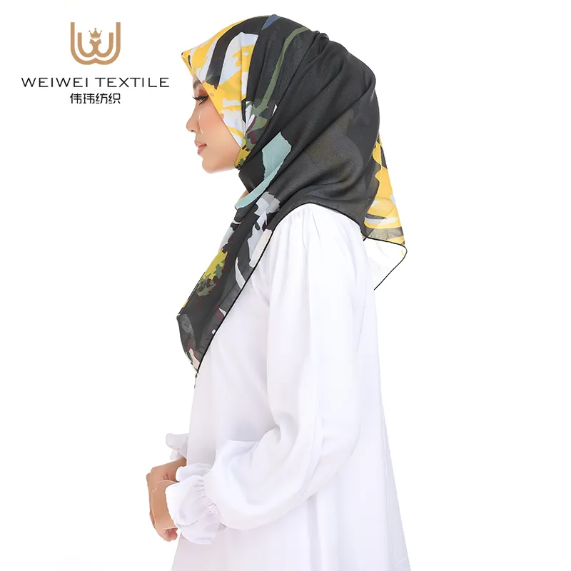 plain chiffon hijab colours