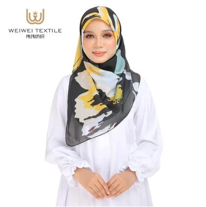 sheer chiffon square scarf