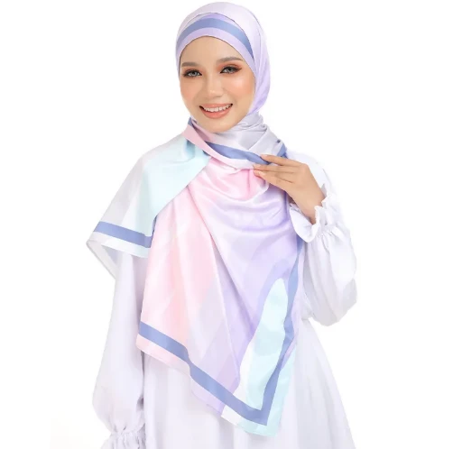 how to wrap a satin scarf
