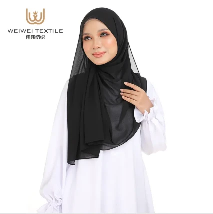 white chiffon shawl