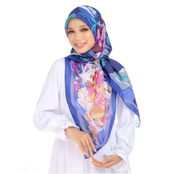 how to wrap satin head scarf