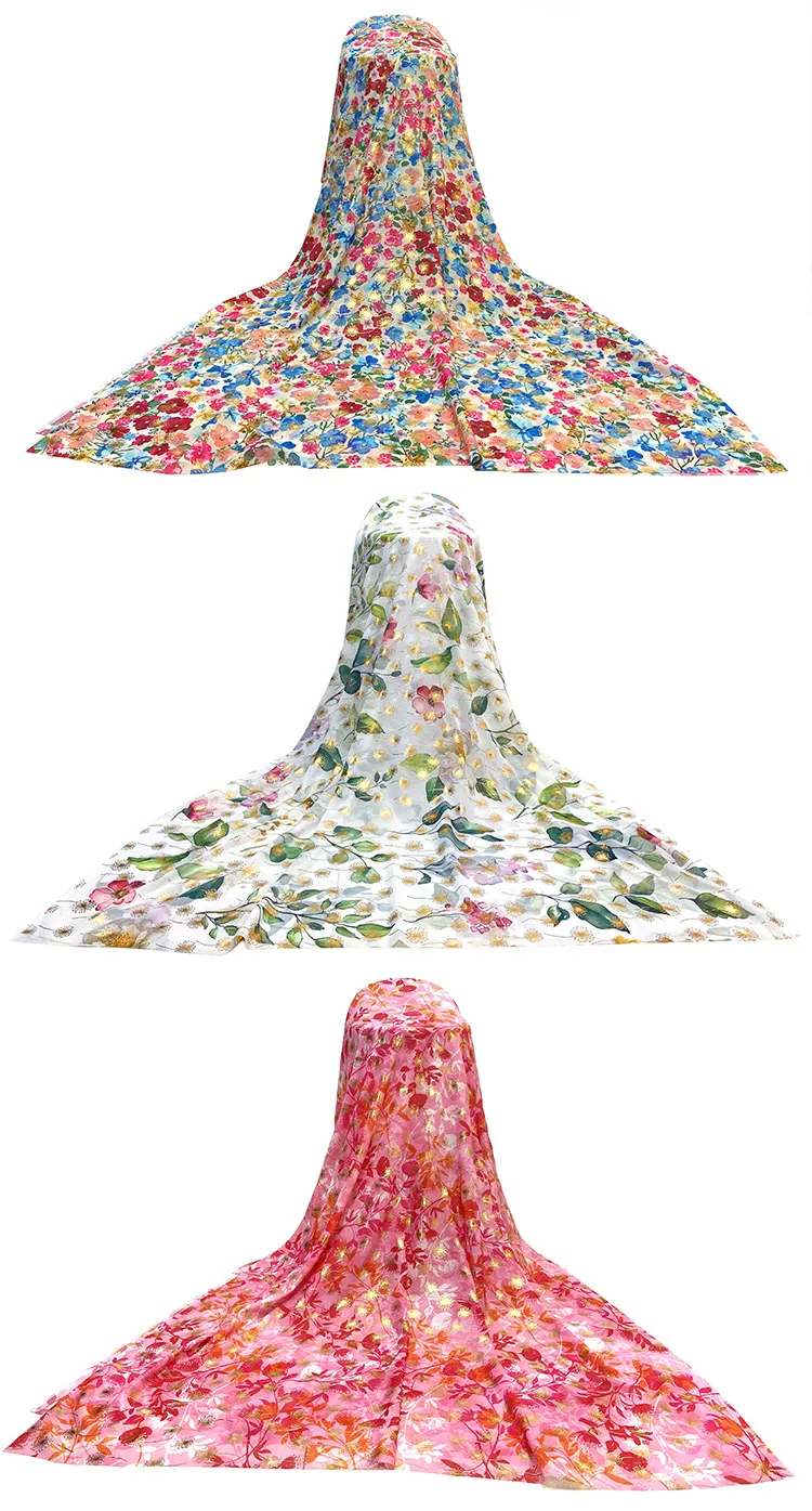 polka dot chiffon scarf