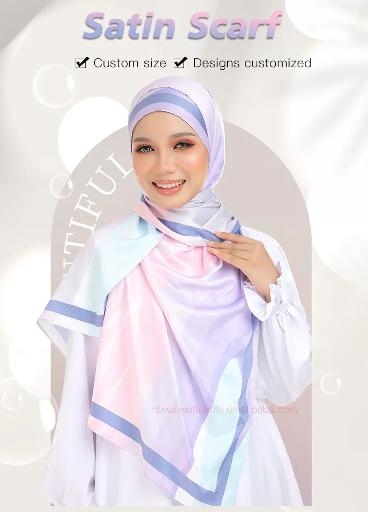how to wrap a satin wrap scarf